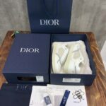 Giày Dior B27 White họa tiết vải Off-White Dior Oblique Jacquard Like Auth
