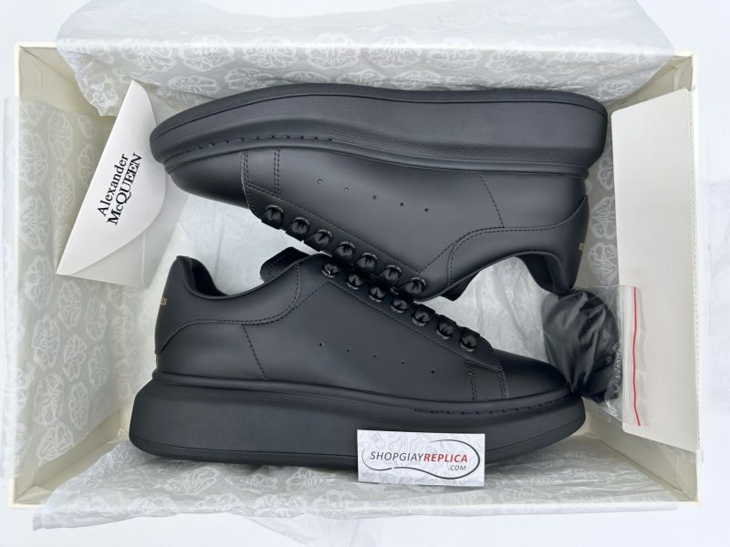 Giày Alexander Mcqueen Nam Đen Black Like Auth