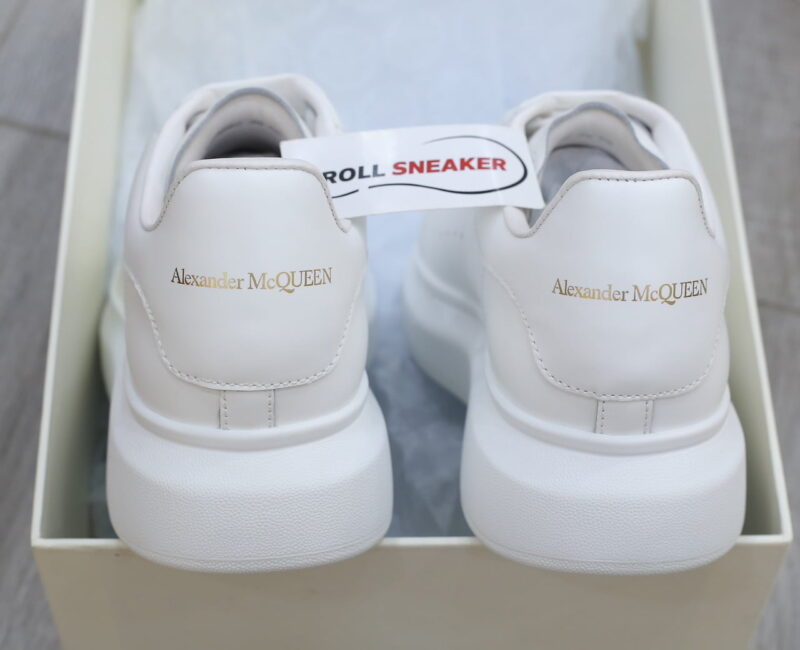 gót Giày Mcqueen All White Trắng Like Auth