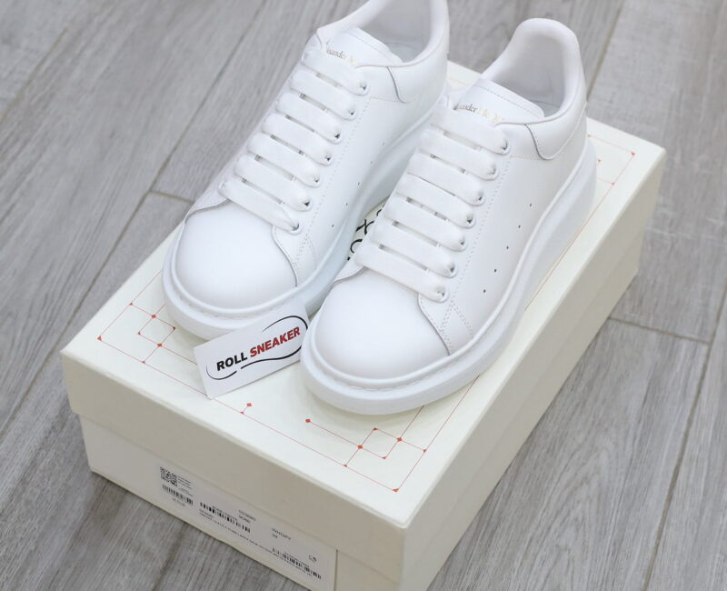 hộp box Giày Mcqueen All White Trắng Like Auth
