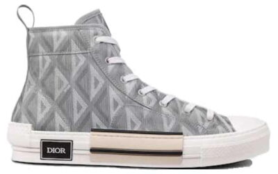 giày Dior B23 High Top Gray CD Diamond like auth