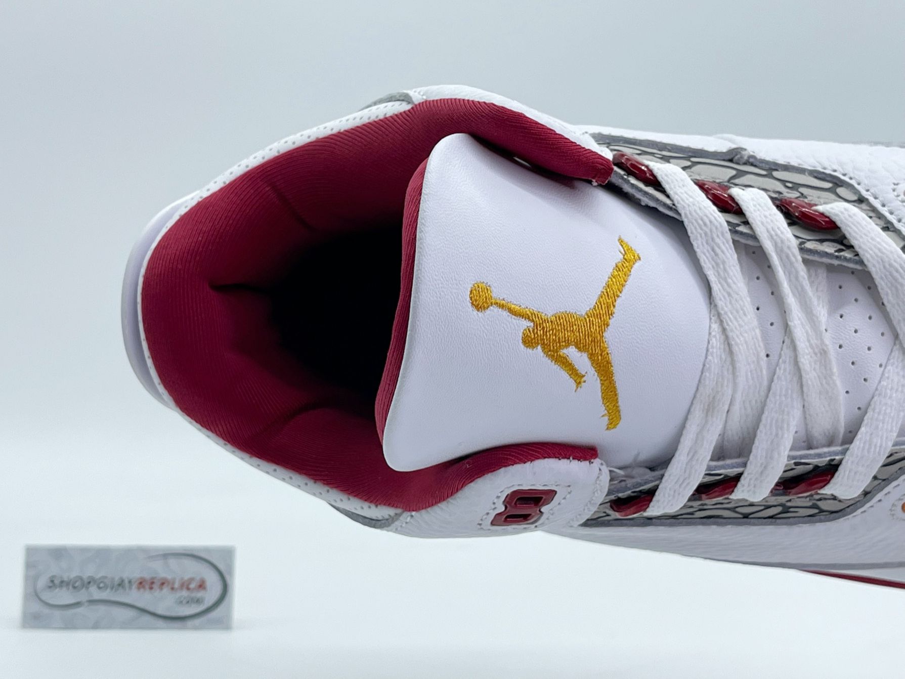 Giày Nike Air Jordan 3 Retro ‘Cardinal Red’ đỏ trắng