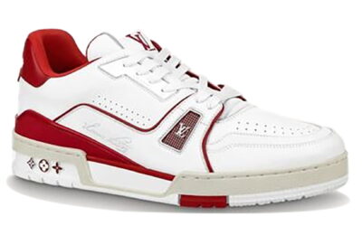 Giày Louis Vuitton LV Trainer #54 White Red Siêu Cấp