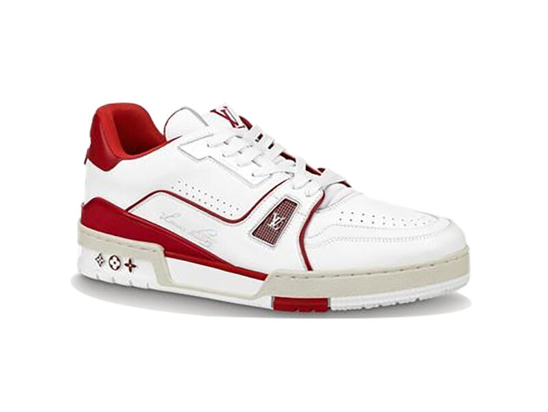 Giày Louis Vuitton LV Trainer #54 White Red Siêu Cấp