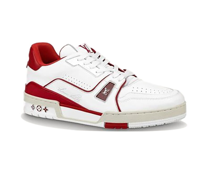 Giày Louis Vuitton LV Trainer #54 White Red Siêu Cấp