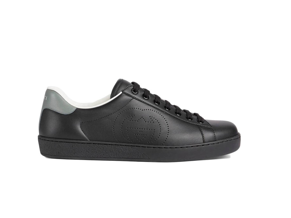 Giày Gucci Ace Sneaker With Interlocking G Black Like Auth - Shop Giày  Replica™