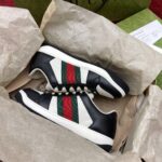 Giày Gucci Screener Black White Leather Like Auth