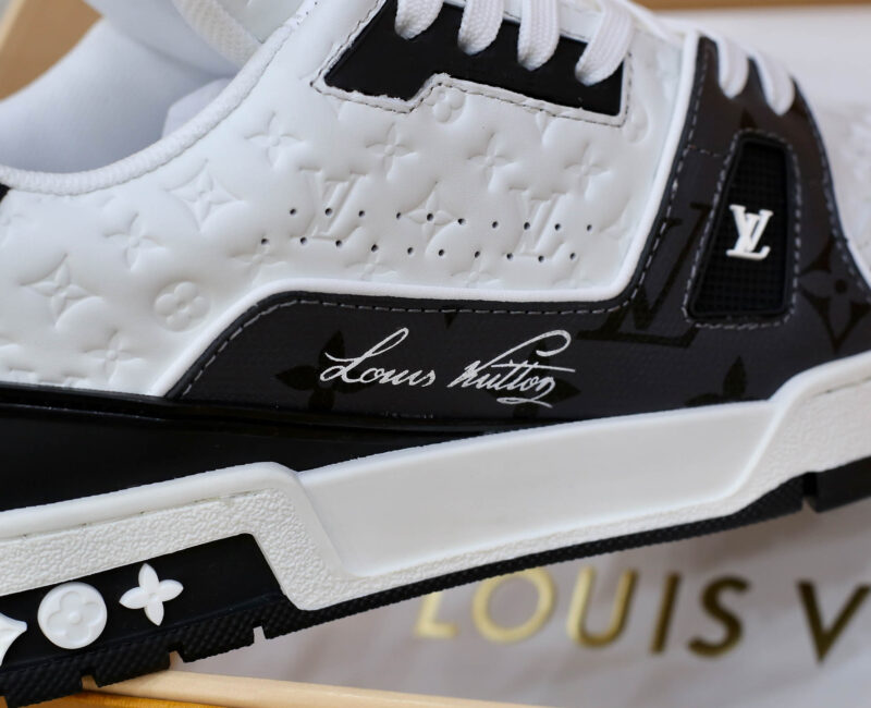 Giày Louis Vuitton Lv Trainer #54 Signature Black Like Auth