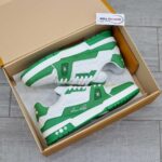 Giày Louis Vuitton Lv Trainer #54 Xanh Signature Green White Like Auth
