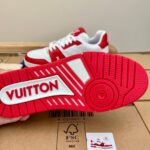 Giày Louis Vuitton Lv Trainer #54 Signature Red Like Auth