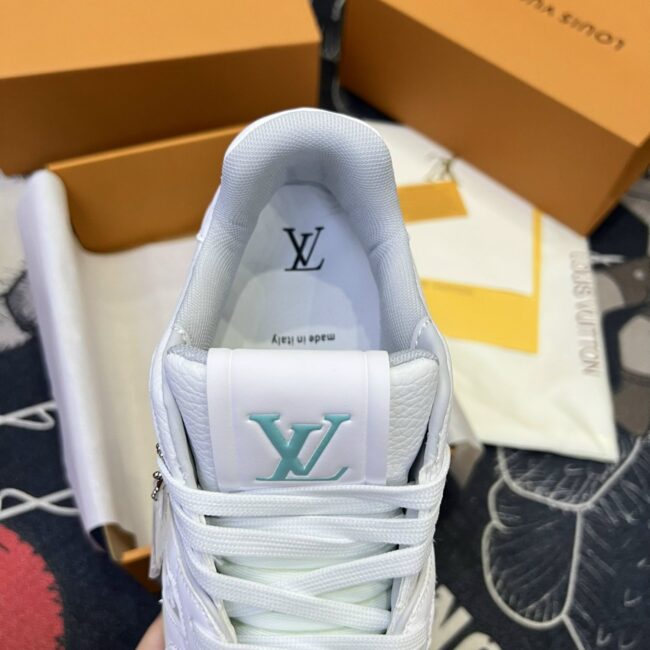 Giày Louis Vuitton Lv Trainer #54 Signature White Siêu Cấp