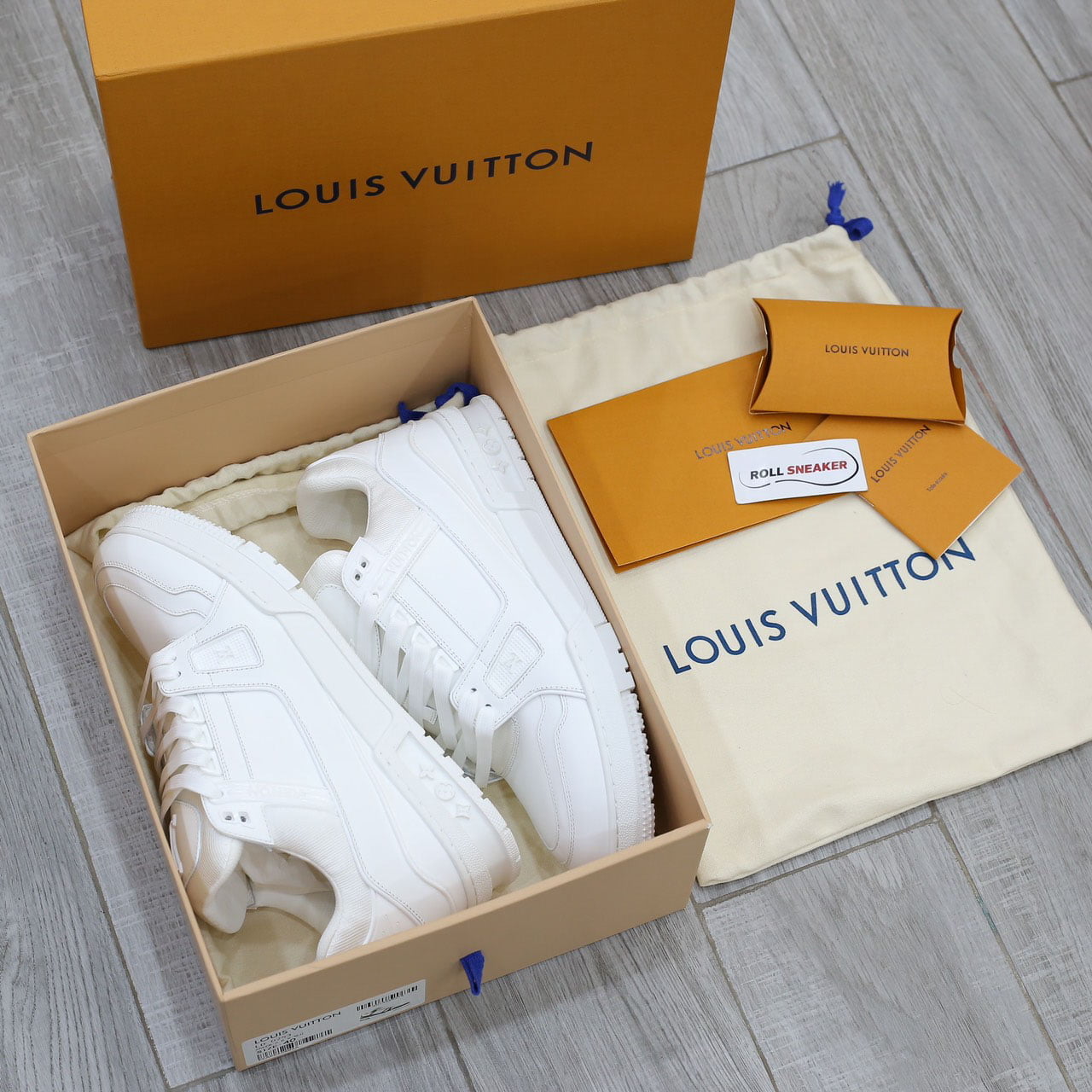 Giày nam Louis Vuitton màu xanh họa tiết hoa trắng GNLV09 siêu cấp like  auth 99% - HOANG NGUYEN STORE™