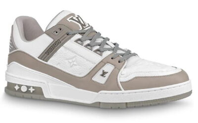 Giày Louis Vuitton Lv Trainer Grey Đế Nâu Like Auth