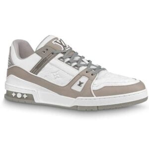 Giày Louis Vuitton Lv Trainer Monogram Grey Đế Nâu Siêu Cấp
