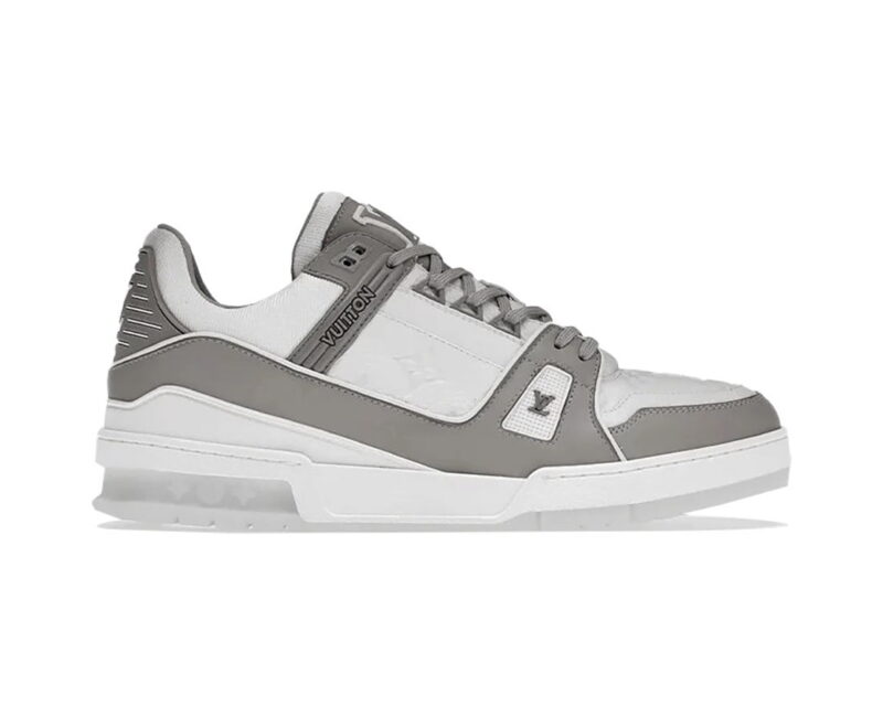 Giày Louis Vuitton Lv Trainer Grey Đế Trắng Like Auth
