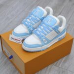 Giày Louis Vuitton Lv Trainer Monogram Blue Xanh Like Auth