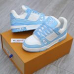 Giày Louis Vuitton Lv Trainer Monogram Blue Like Auth