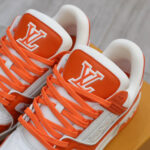 Giày Louis Vuitton Lv Trainer Monogram Orange Like Auth