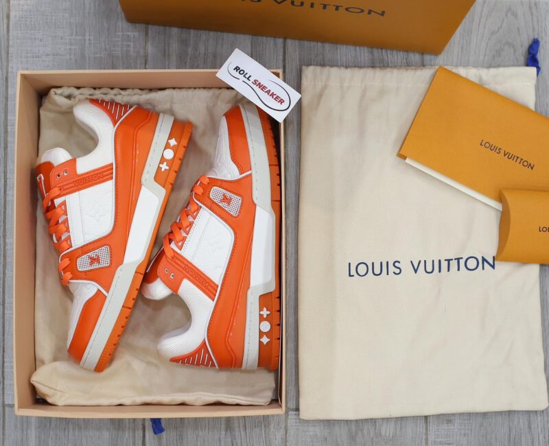 Giày Louis Vuitton Lv Trainer Monogram màu Cam