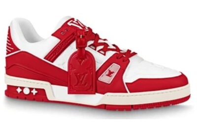 Giày Louis Vuitton Lv Trainer Monogram Red Đỏ Like Auth