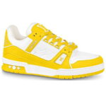 Giày Louis Vuitton Lv Trainer Monogram Yellow Vàng Like Auth
