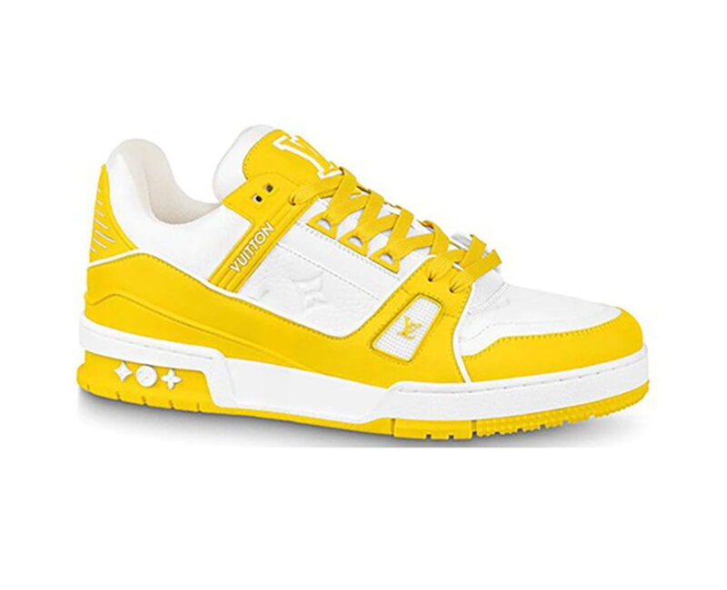 Giày Louis Vuitton Lv Trainer Monogram Yellow Vàng Like Auth