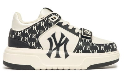 Giày MLB Chunky Liner Mid Classic Monogram New York Yankees Black Like Auth