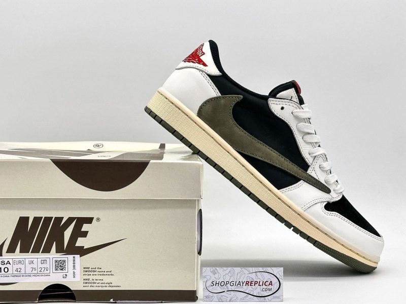 Giày Nike Air Jordan 1 Low Travis Scott ‘Olive’ Like Auth