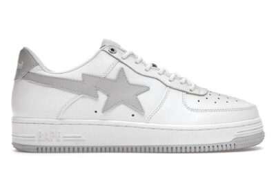 Giày A Bathing Ape Bape Sta X Jjjjound White Grey Like Auth