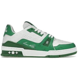 GiÃ y Louis Vuitton Trainer #54 Signature Green White Like Auth