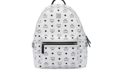 Balo MCM Stark Side Studs in Visetos White