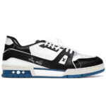 Giày Louis Vuitton Lv Trainer White Black Blue Like Auth