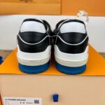 Giày Louis Vuitton Lv Trainer White Black Blue Like Auth