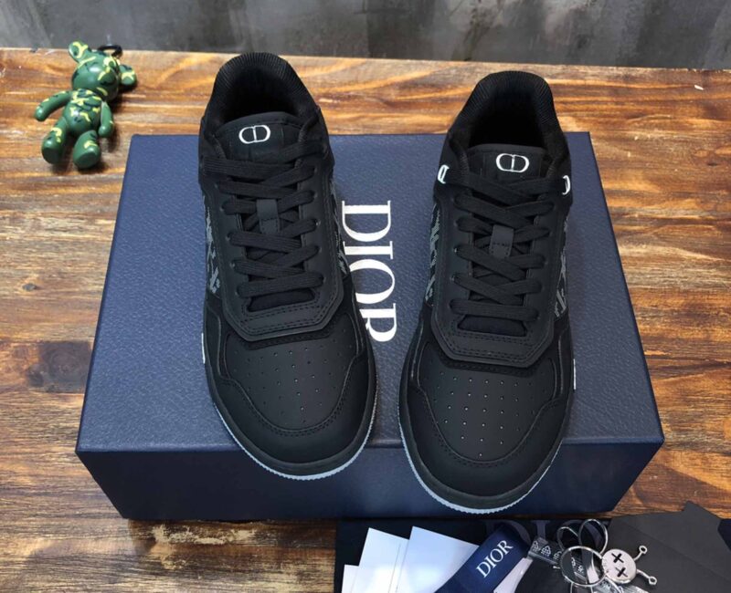 Giày Dior B27 Low Black họa tiết Dior Oblique Galaxy Like Auth