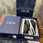 Giày Dior B27 Low Dior Black họa tiết CD Diamond Canvas Like Auth