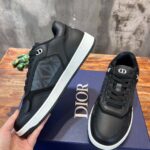 Giày Dior B27 Low Dior Black họa tiết CD Diamond Canvas Like Auth