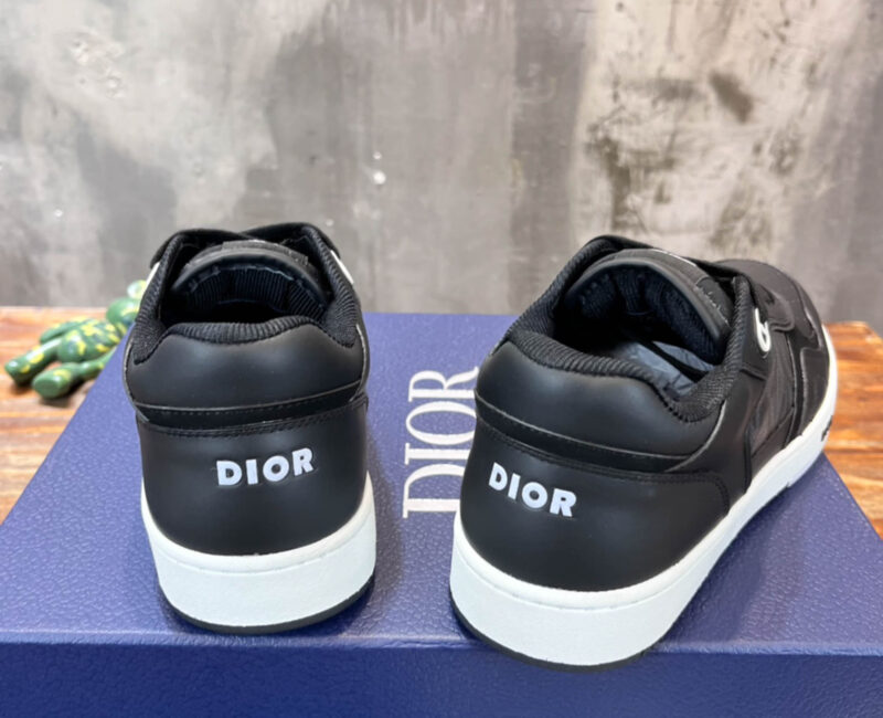 Giày Dior B27 Low Dior Black họa tiết CD Diamond Canvas Like Auth