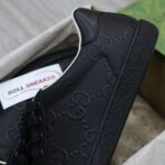 Giày Gucci Ace GG Embossed Sneaker Black Like Auth