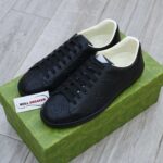 Giày Gucci Ace GG Embossed Sneaker Black Like Auth