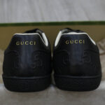 Giày Gucci Ace GG Embossed Sneaker Black Like Auth