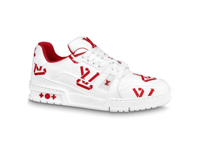Giày Louis Vuitton Trainer Logo LV Cycling Red Đỏ Like Auth