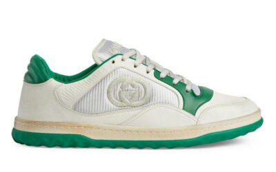 Giày Gucci MAC80 Sneaker Off White and Green Trắng Xanh