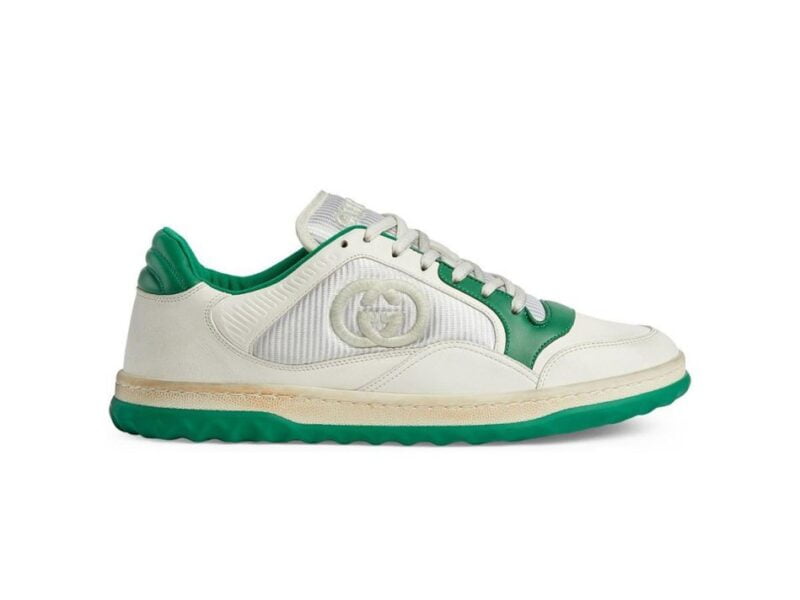 Giày Gucci MAC80 Sneaker Off White and Green Trắng Xanh