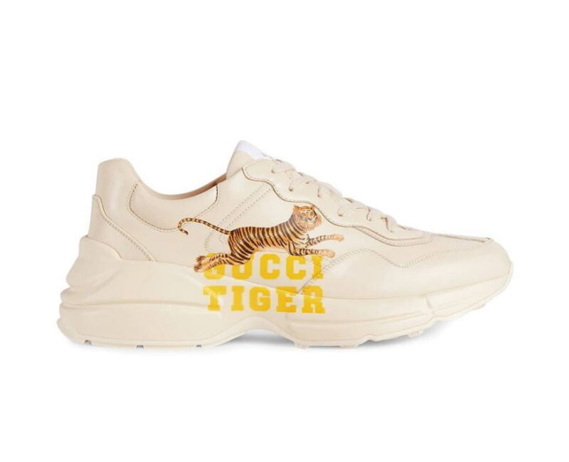 Giày Gucci Rhyton Tiger Ivory Hổ trắng ngà