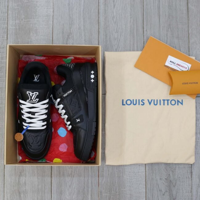 Louis Vuitton LV Trainer Black Leather Monogram Best Quality
