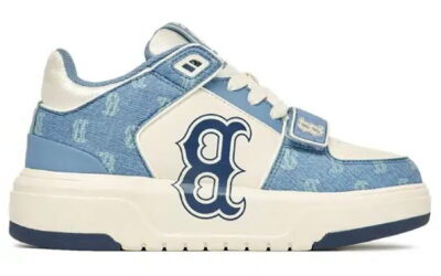 Giày MLB Chunky Liner Mid Denim Boston Red Sox ‘D.Blue’ Like Auth