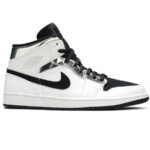 Giày Nike Air Jordan 1 Mid 'White Silver' Like Auth