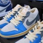 Giày Nike Air Jordan 1 Low ‘Vintage UNC Grey’ Like Auth