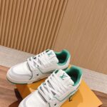 Giày Louis Vuitton Lv Trainer #54 Signature Green White Best Quality