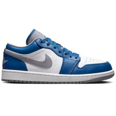 Giày Nike Air Jordan 1 Low ‘True Blue Cement’